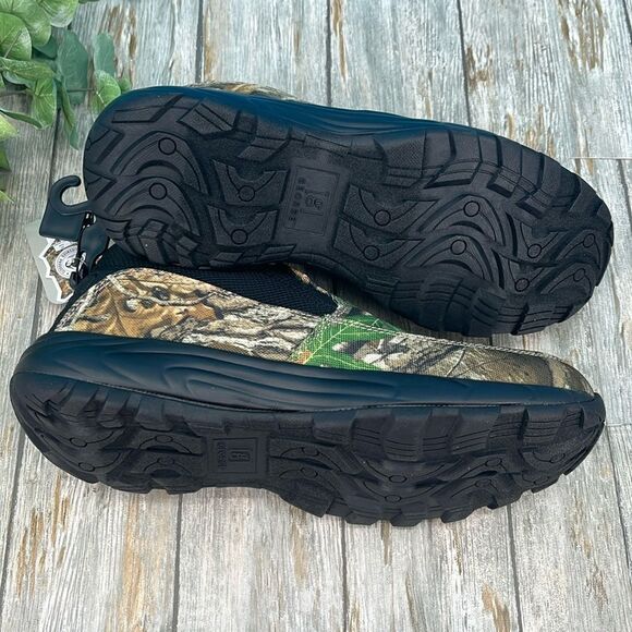 Men's Rugged Camo Real Tree Slip-On Shoes Size 9 - Picture 4 of 12